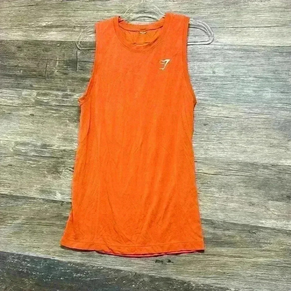Gymshark Orange Tank Top Men’s size Small - Picture 1 of 3